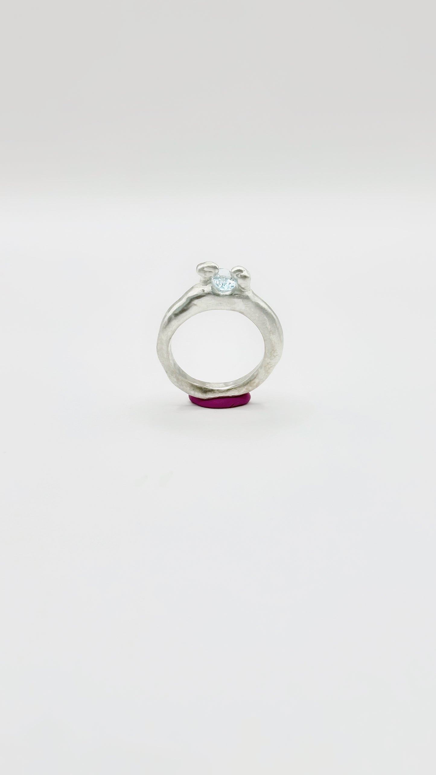 Ring With Oval Aquamarine