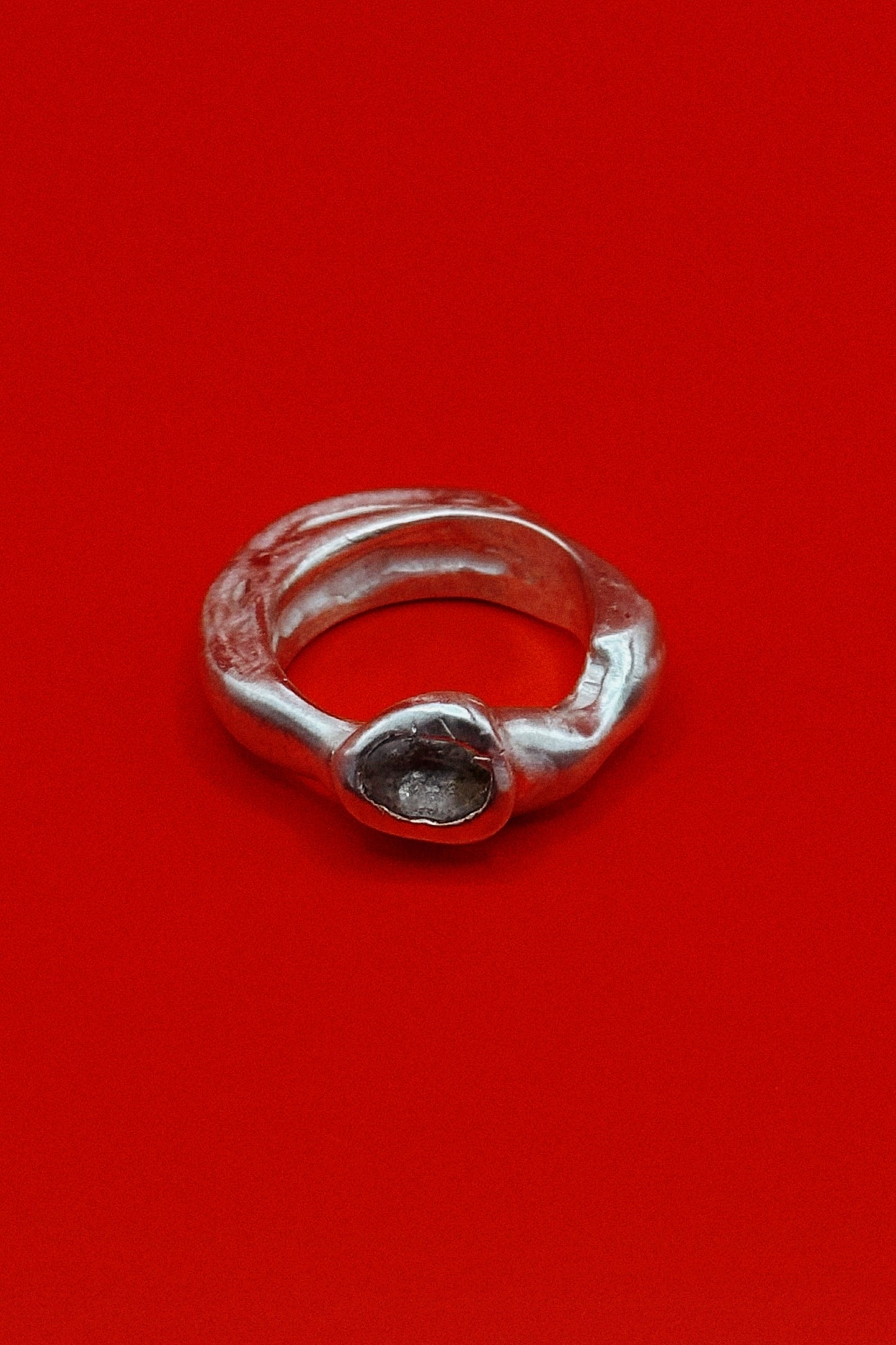 Ring with a Green Amethyst