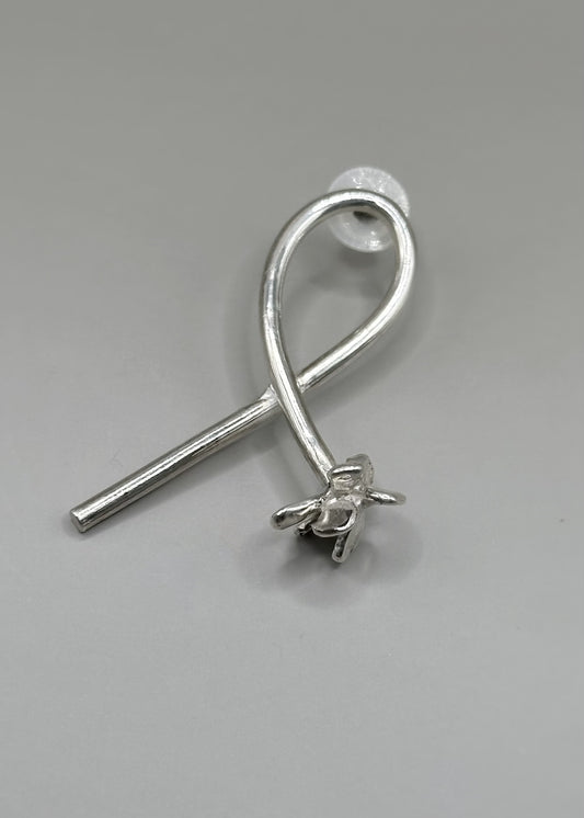 Twisted Flower Earring