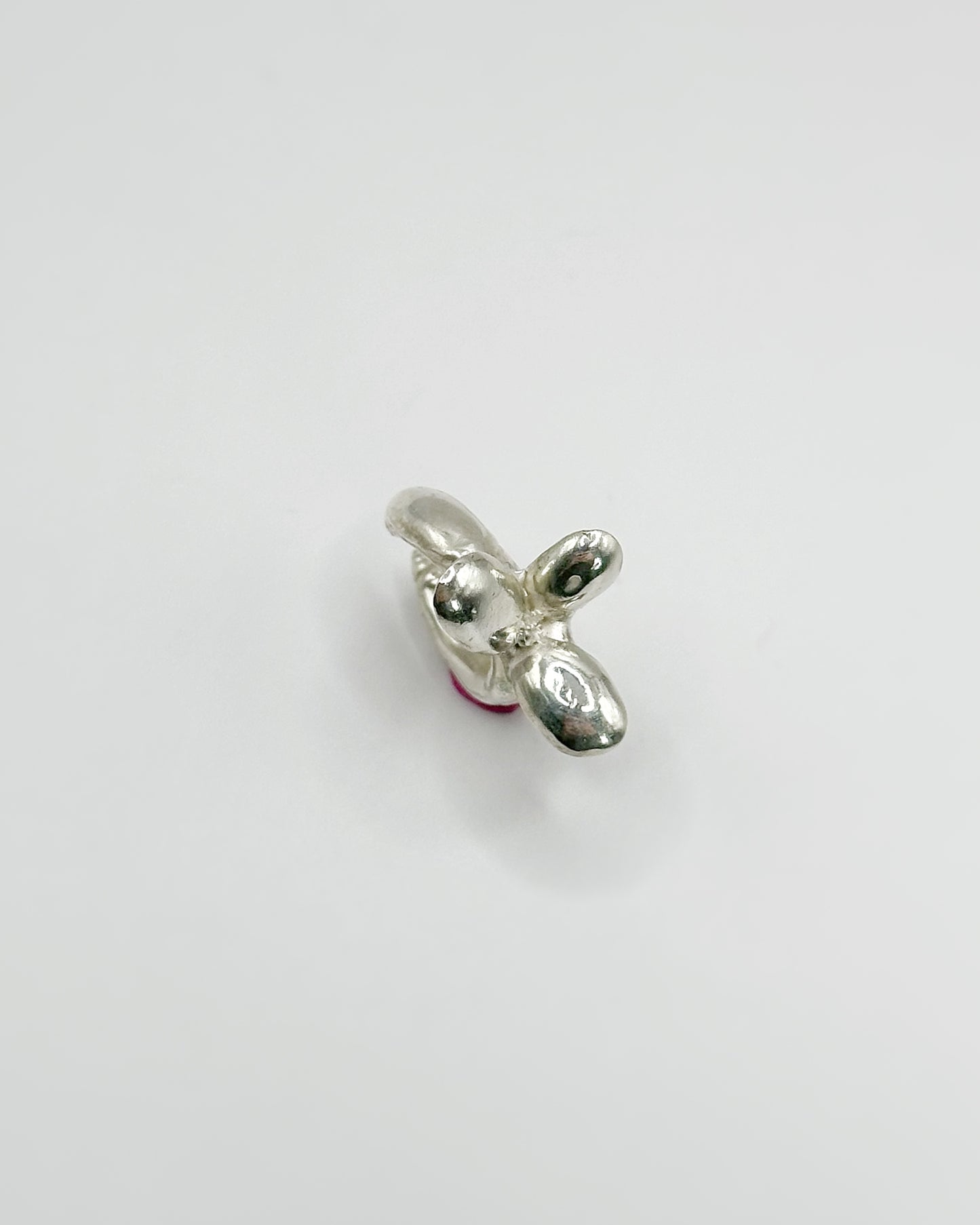 Midnight Flower Ear Cuff