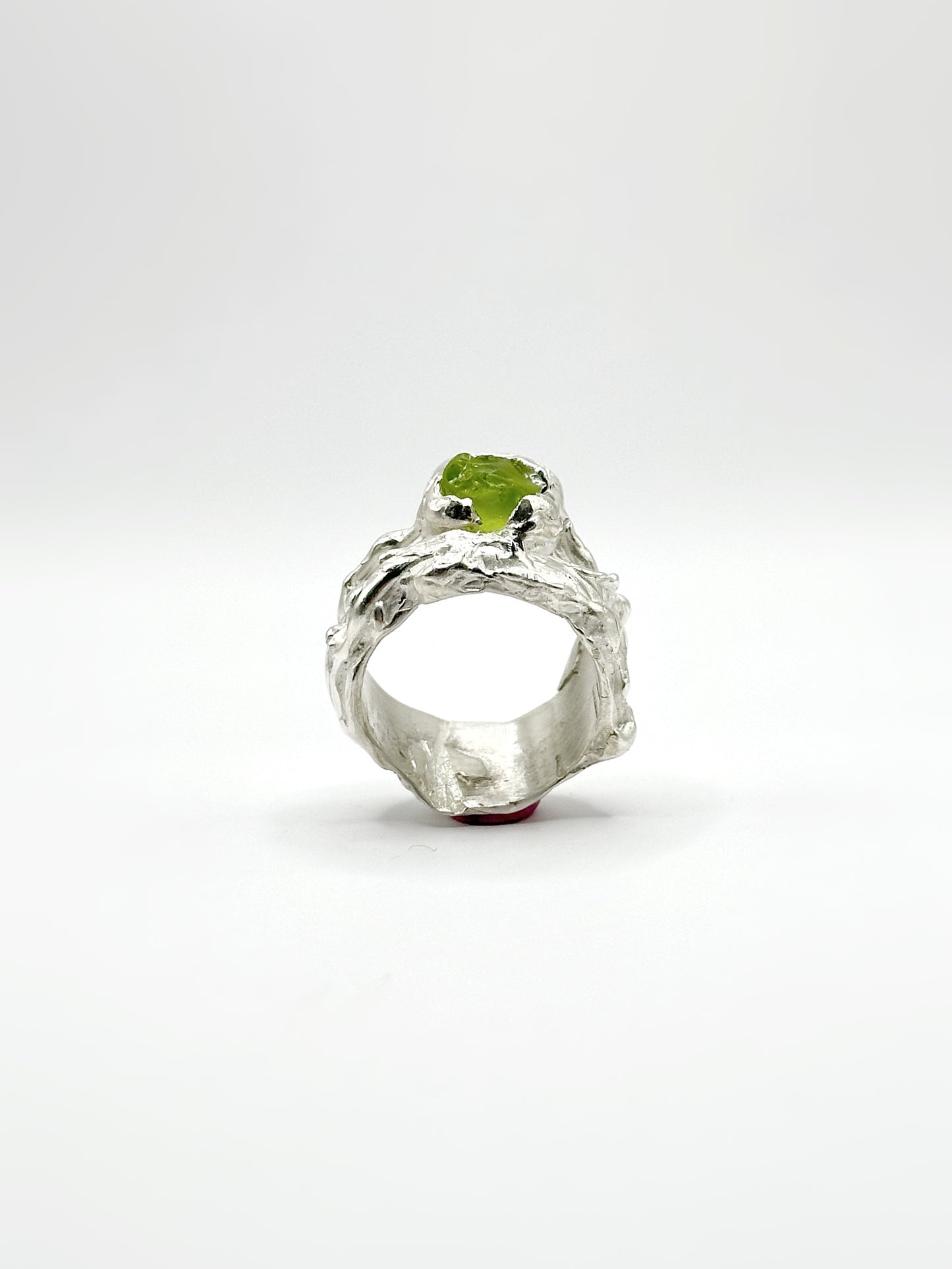 Ring With a Green Peridot