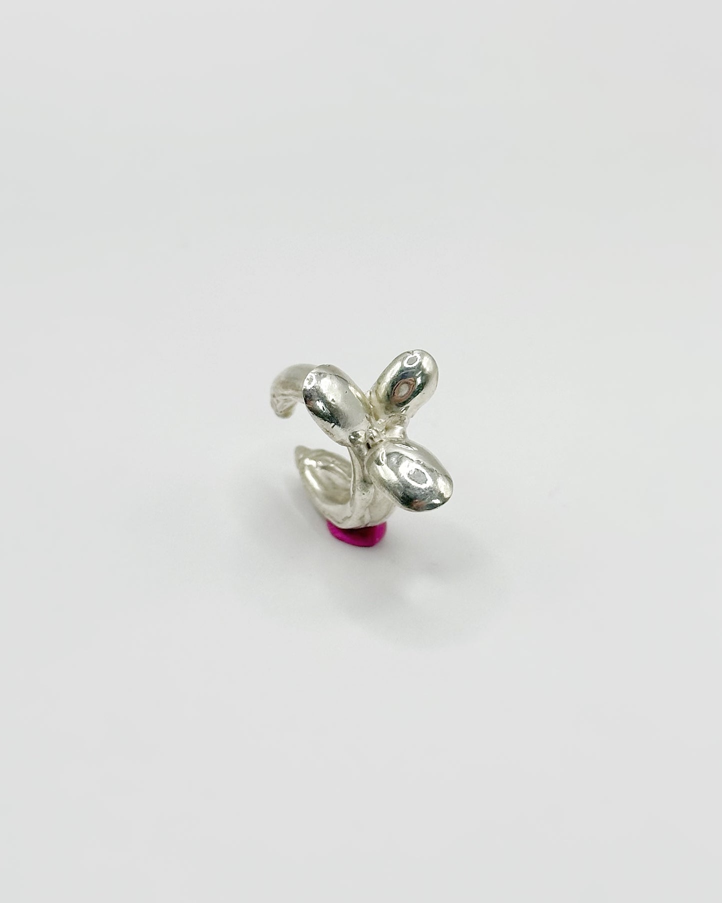 Midnight Flower Ear Cuff