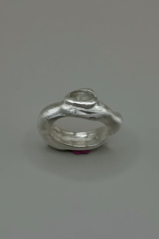 Ring with a Green Amethyst