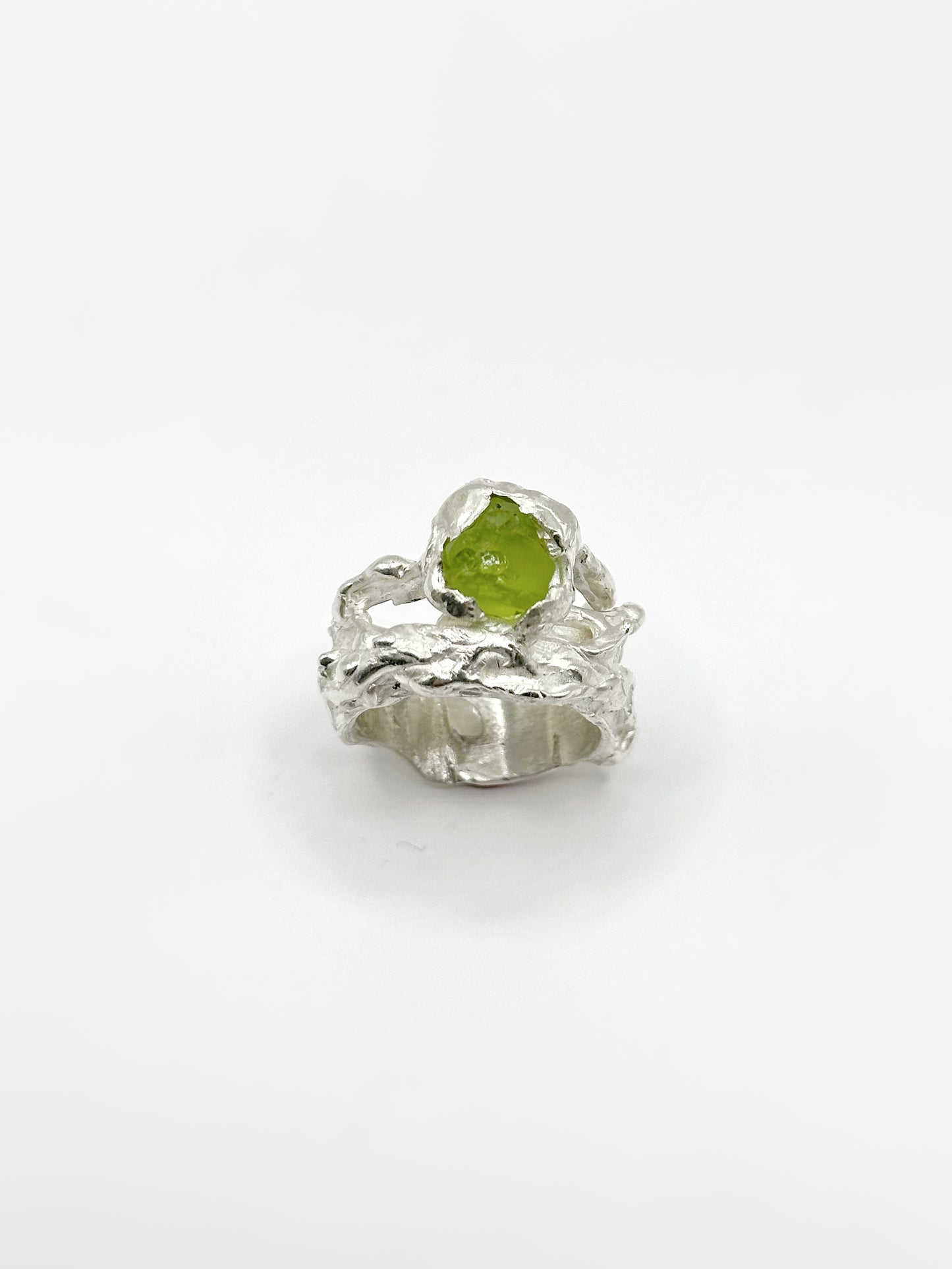 Ring With a Green Peridot
