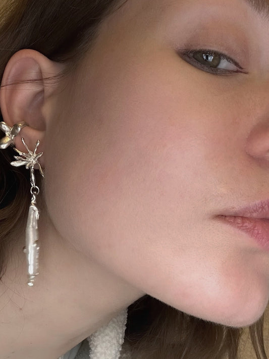 Long Pearl Earrings