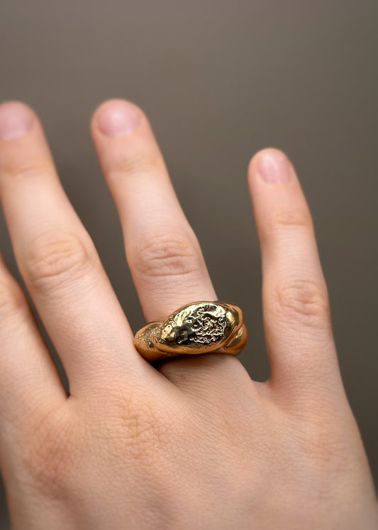 Bronze Blob Ring 53EU