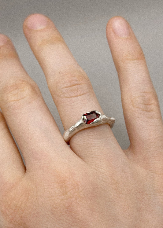 Ring With Garnet