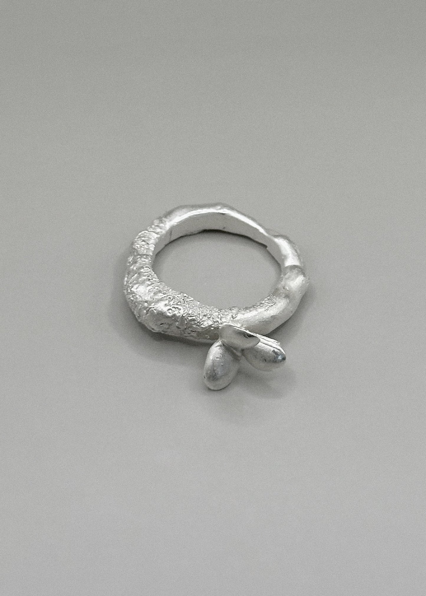 Textured Flower Ring 56EU