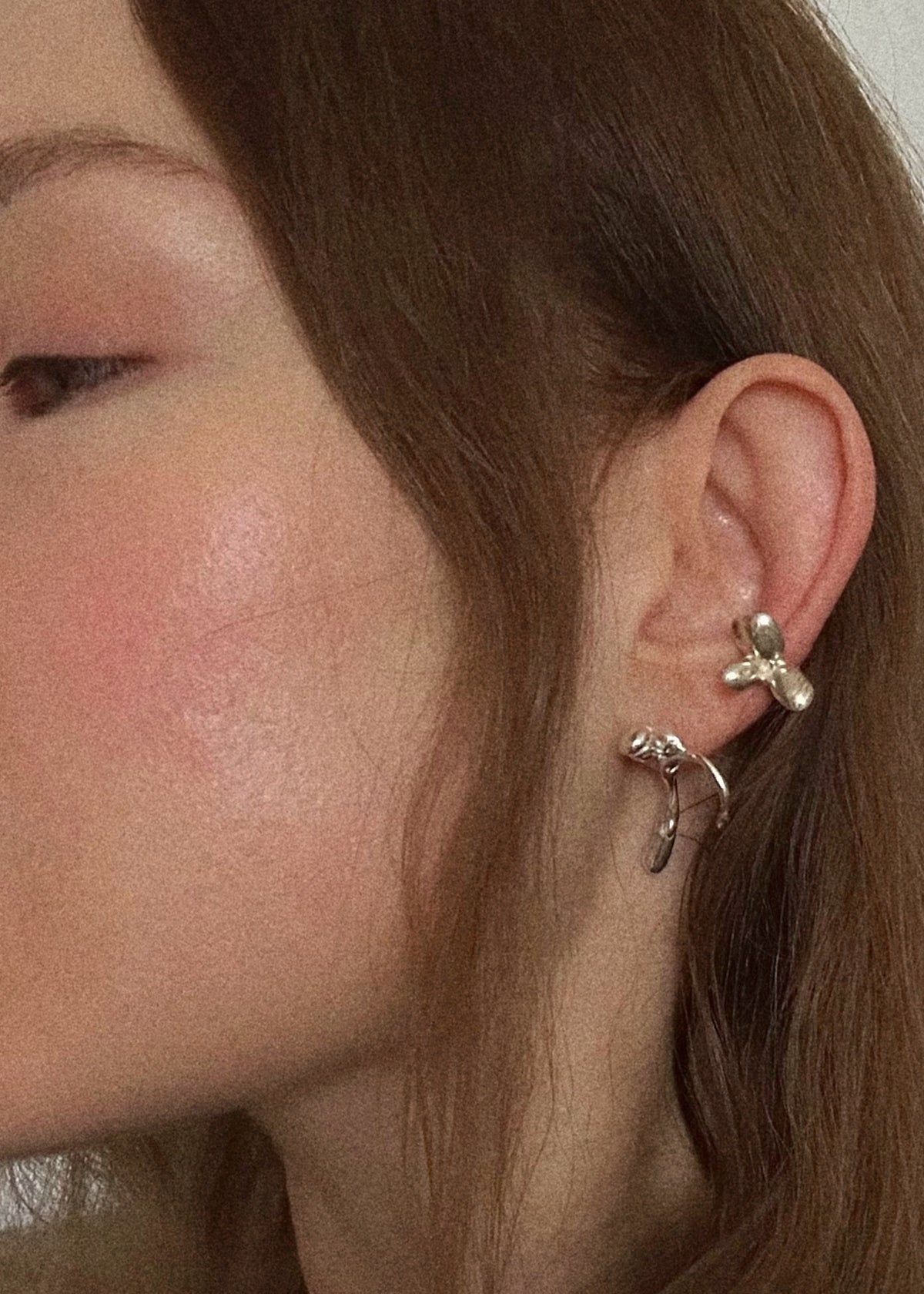 Small Linden Flower Mono Earring