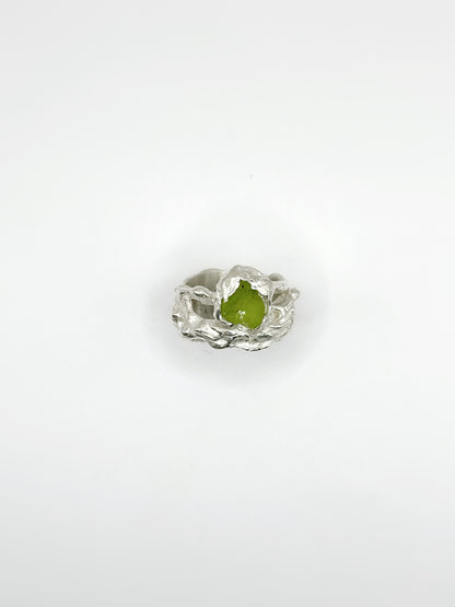 Ring With a Green Peridot
