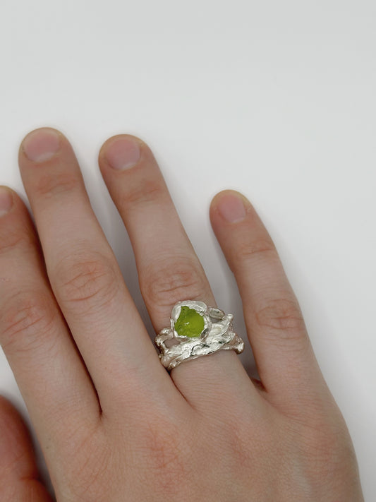 Ring With a Green Peridot
