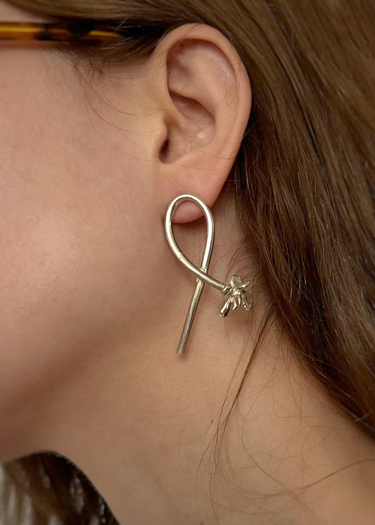 Twisted Flower Earring