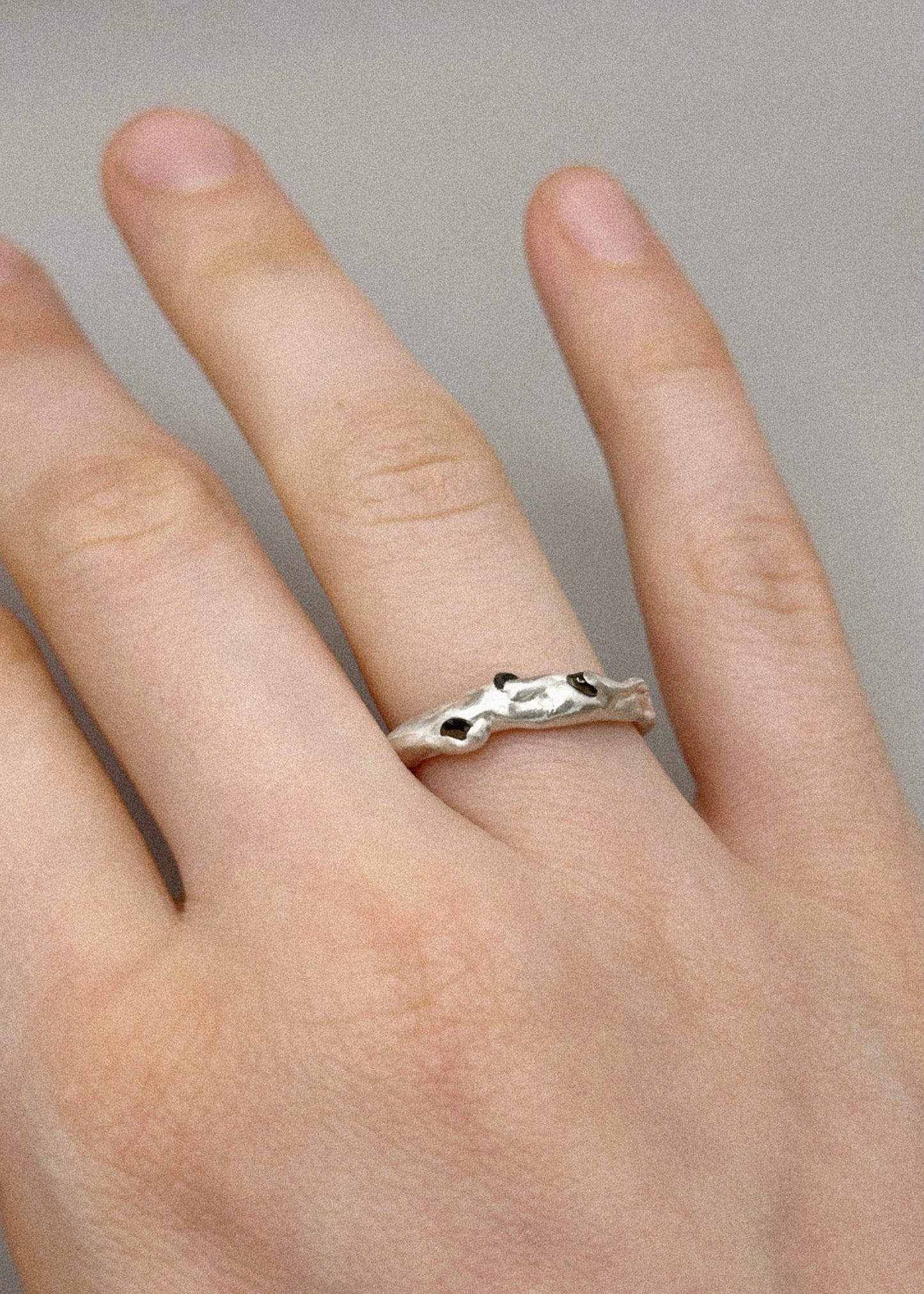 Black Spinel Ring