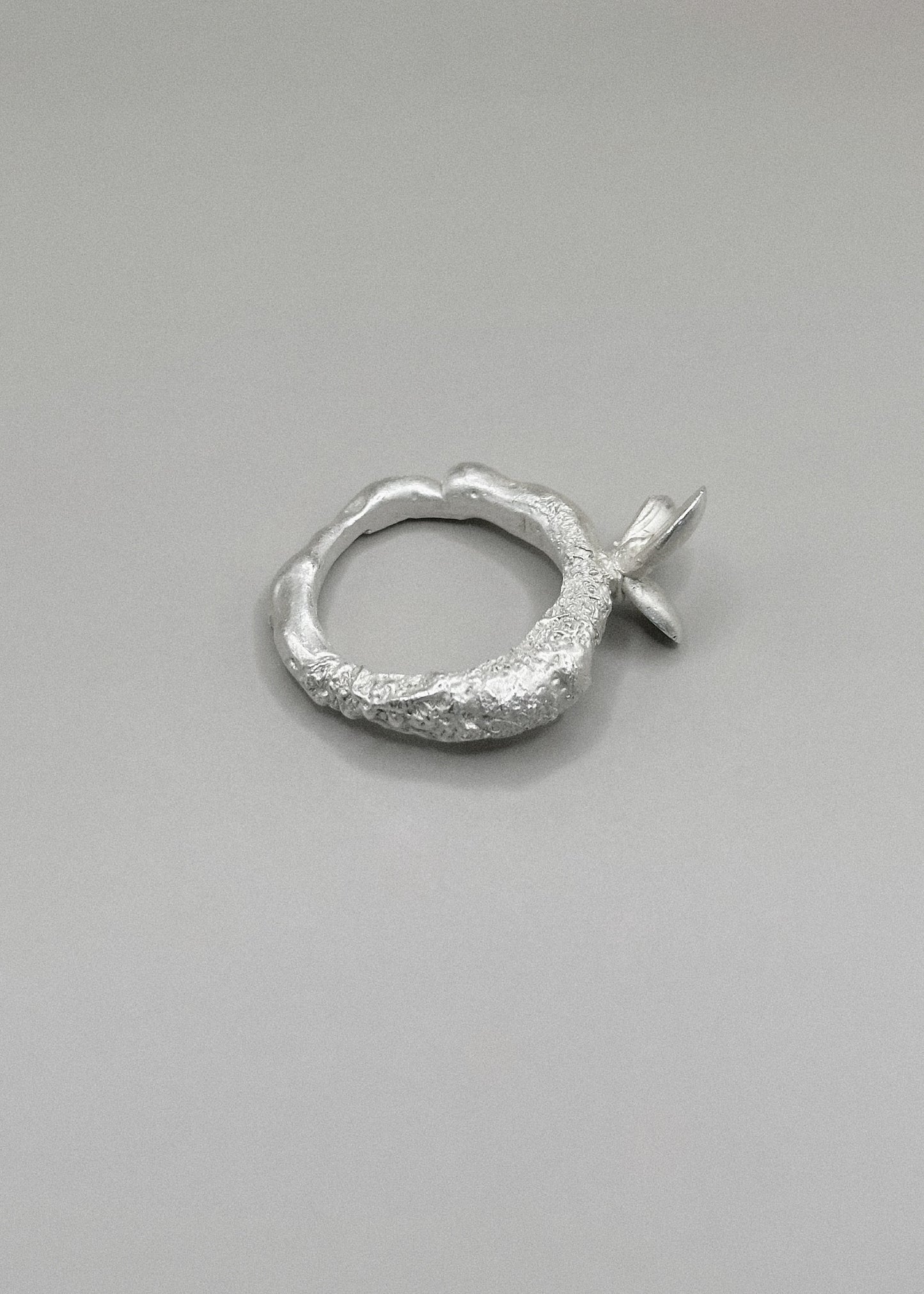 Textured Flower Ring 56EU