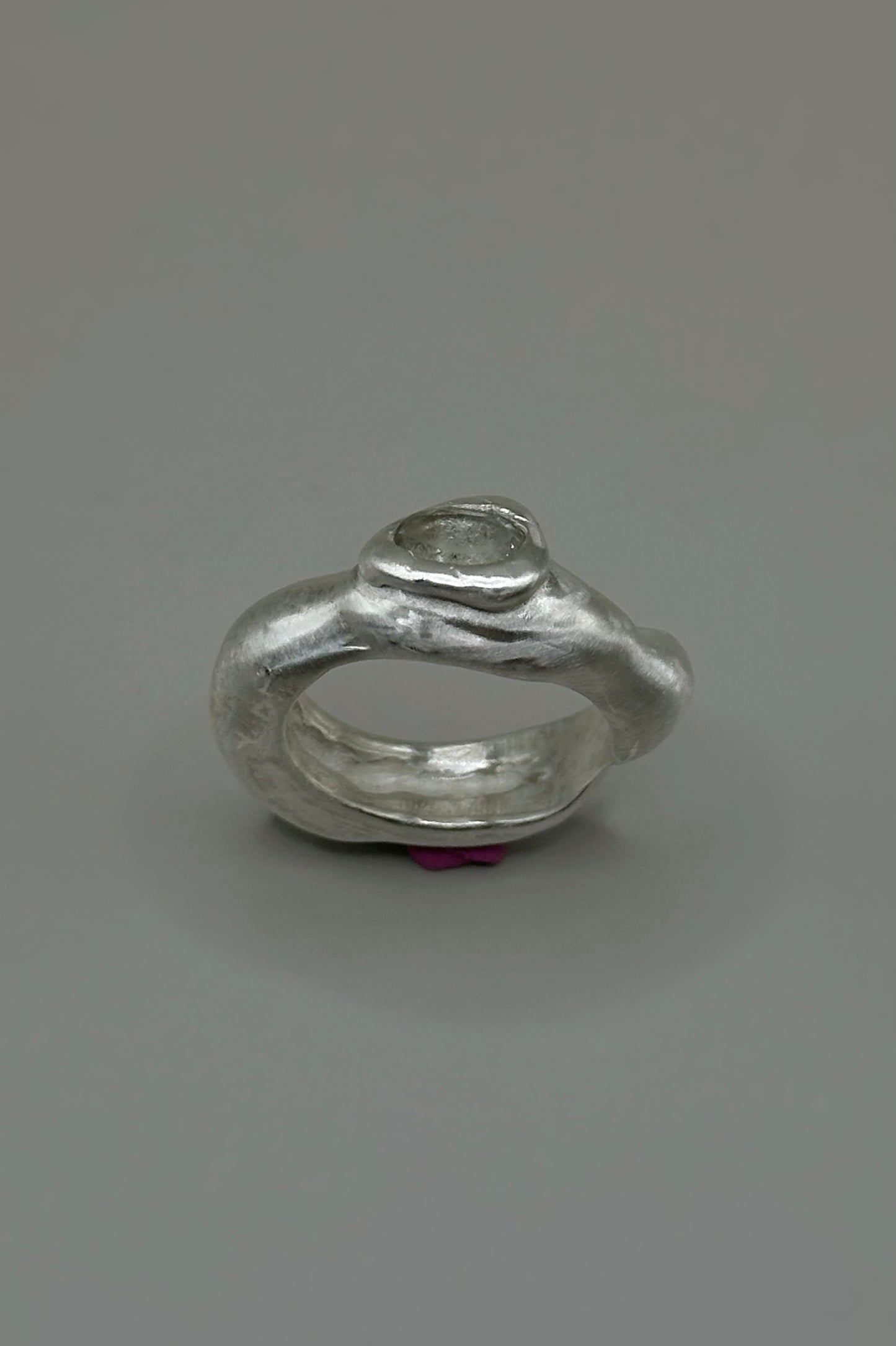 Ring with a Green Amethyst