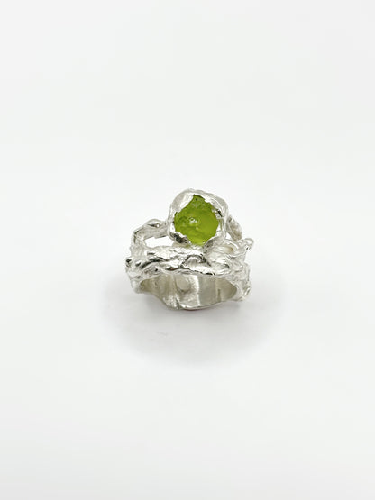 Ring With a Green Peridot