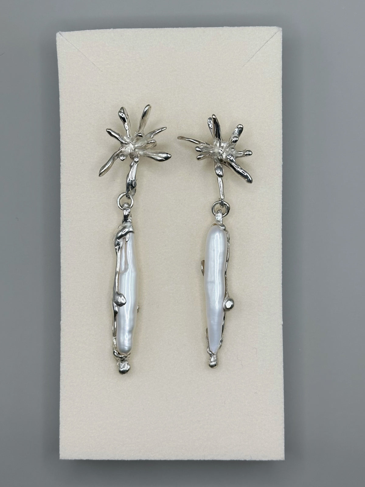 Long Pearl Earrings